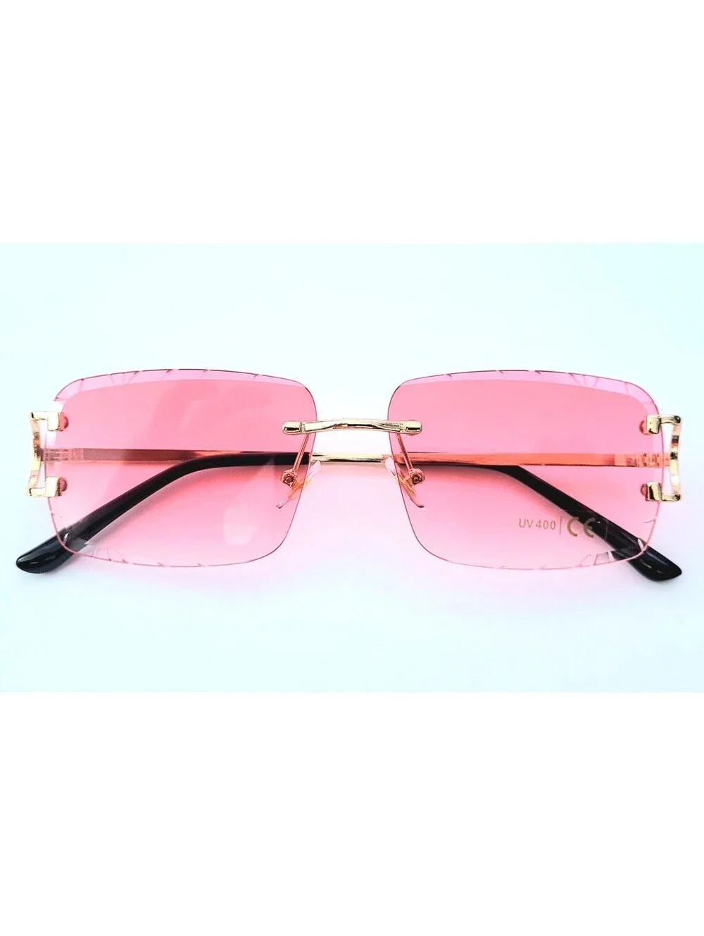 Piccadilly Pink Gradient C Diamond Cut Designer Sunglasses
